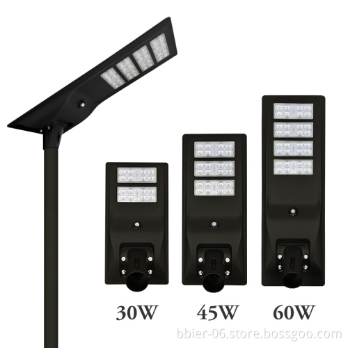 New Design Black LED Solar Street Light 30W/40W with 3 Years Warranty and CE Certification